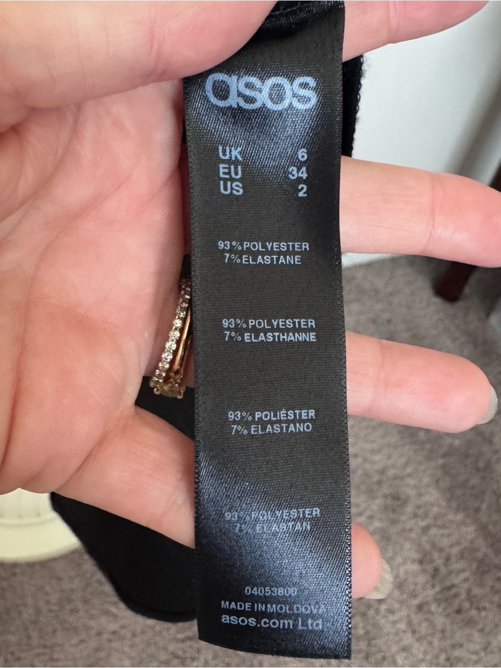 ASOS Dark Silver Black Metallic Wrap Kimono Maxi Dress - Picture 6 of 11